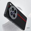 Funda for VIVO X200 Pro Mini Case Luxury Fiber Texture PU Leather Protection Back Cover for VIVO X200 Pro Shockproof Capa