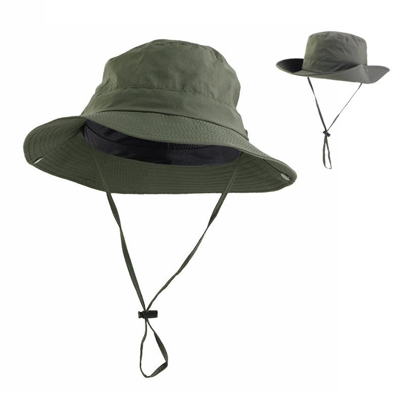 LOGO printing embroidery breathable mesh waterproof mountaineering cap, travel sunshade basin hat bucket hat cycling cap