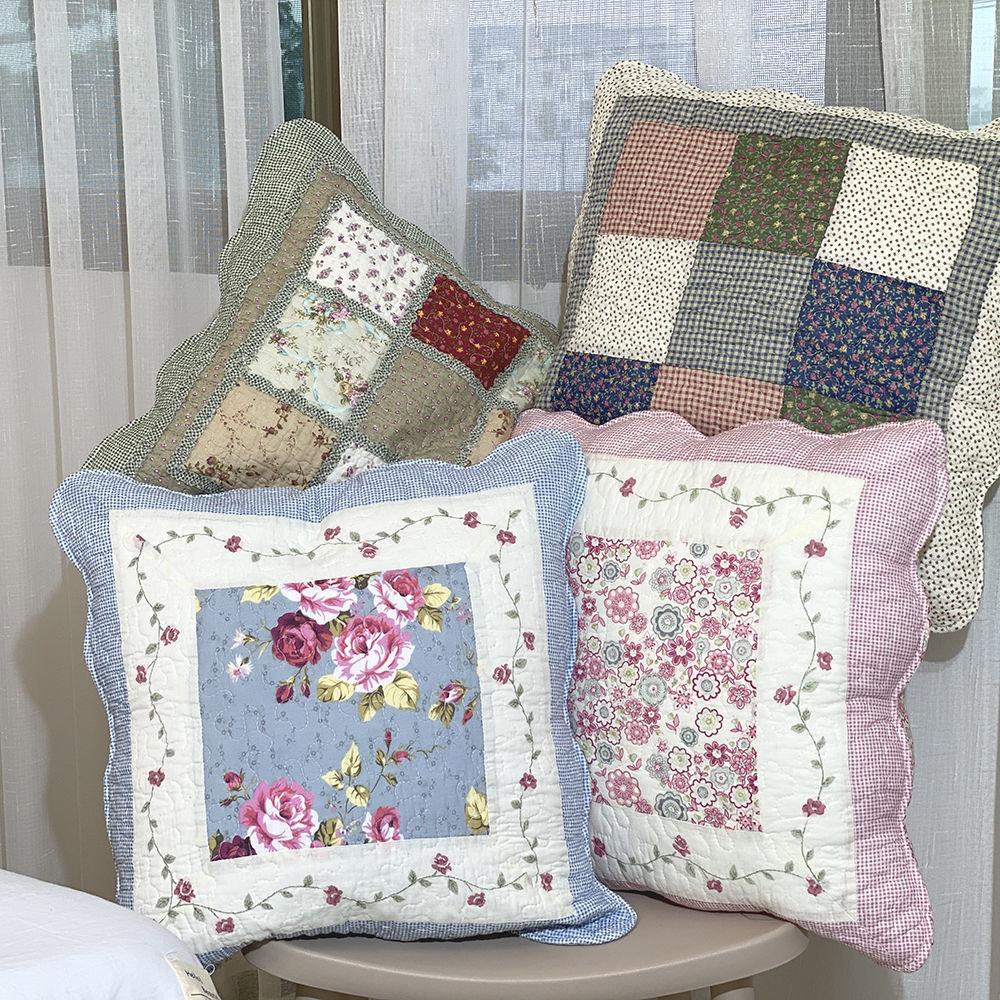 Case Pillow Square Print Vintage Design Sofa Bedroom Comfortable Home Textile 4545cm Ulzzang Sweet Popular Daily Decorative Ins