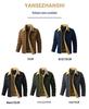 Men's Fleece-Lined Multi-Pocket Jacket: Warm Cotton and Nylon for Autumn and Winter