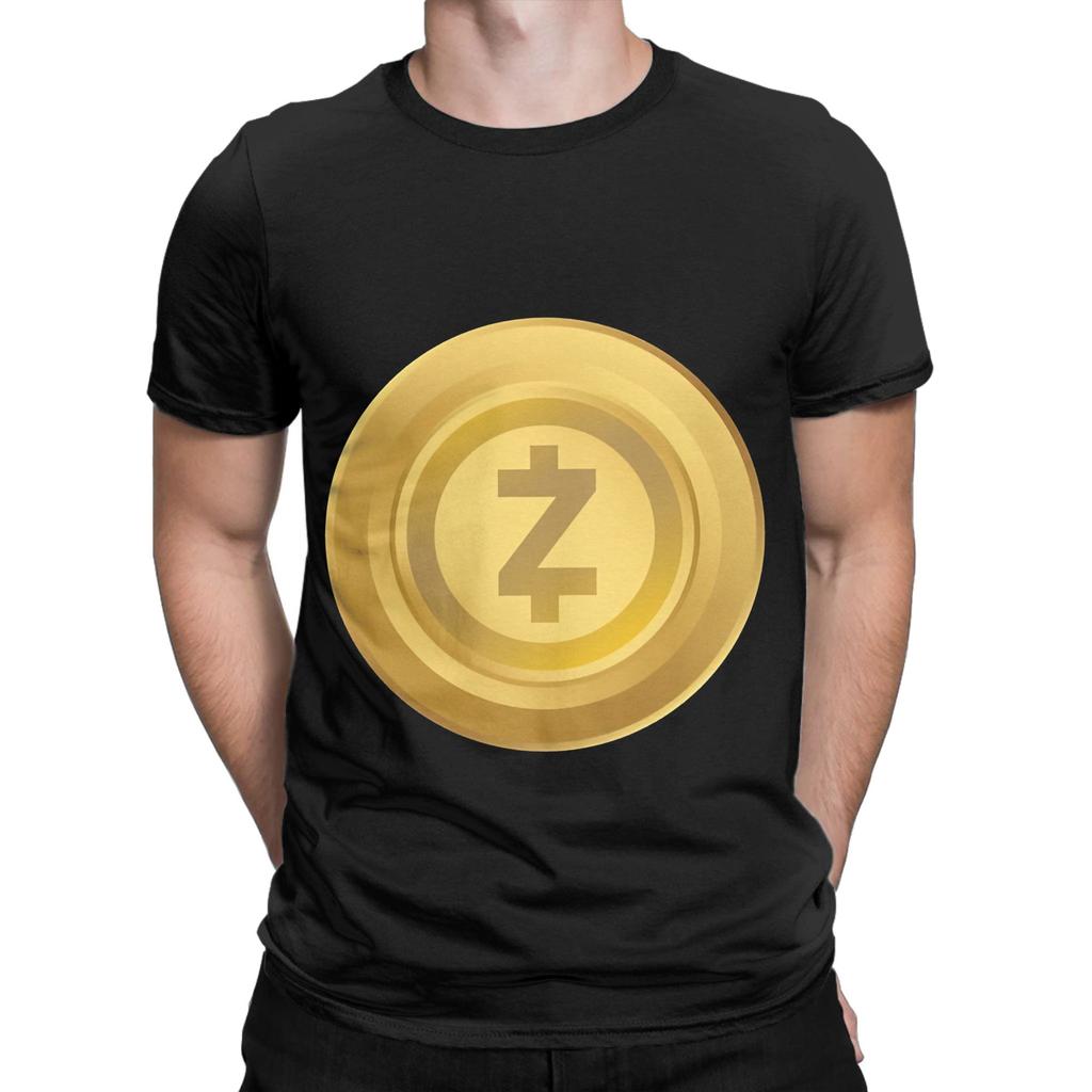 Zcash ZEC Glod Funny 100% Cotton T-Shirt Zcash ZEC Tops Tees For Men