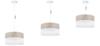 Single Hanging Lamp, White Oak Veneer Lampshade 30Cm