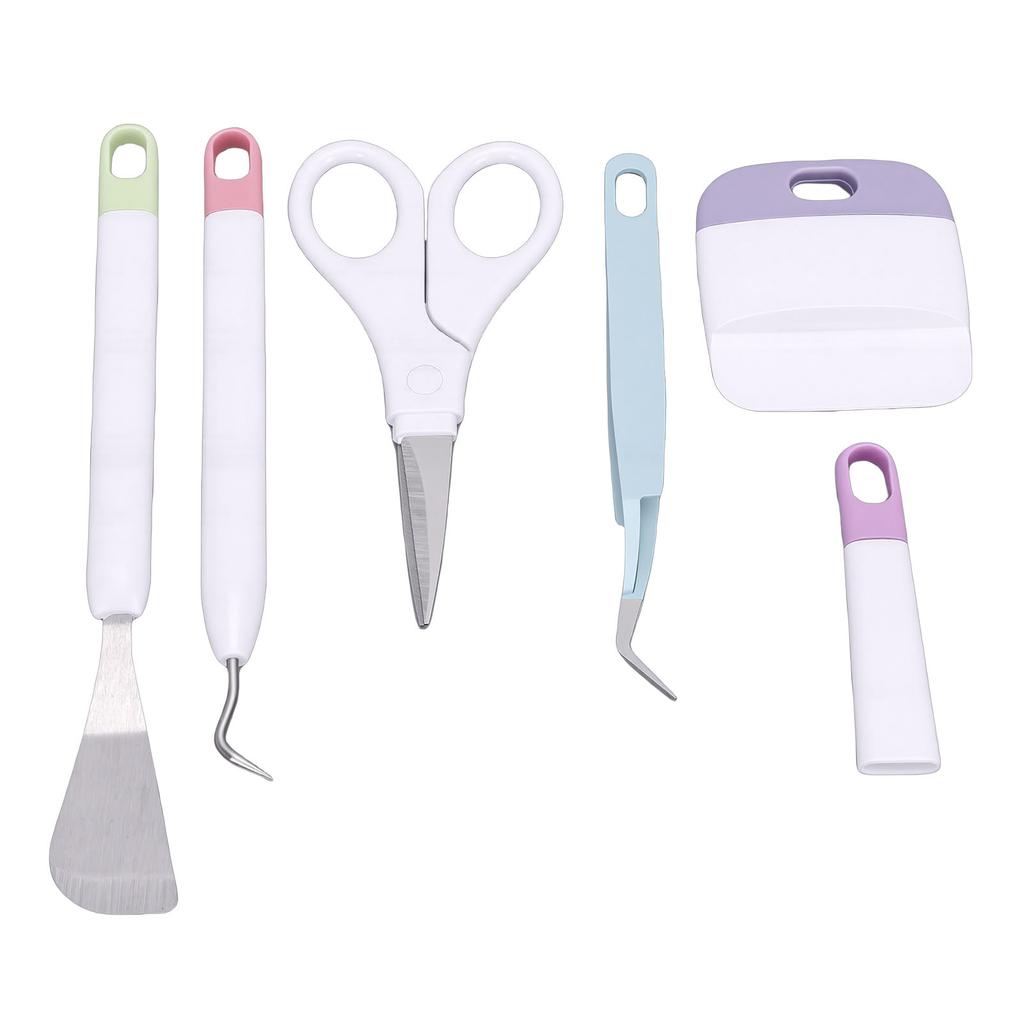 Craft Weeding Tool Set Tweezers Spatula Weeder Scraper Scissor Craft Tool Kit for Home Studio