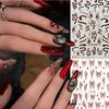 New Year of Snake Nail Art Sticker Rich Little Red Snake Relief Sweet Little White Snake Butterfly Little Snake Snake Back Glue Glue Sticker