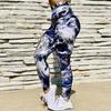 New Abstract Printed Naked Yoga Pants for Women, High Waist, Hip Lifting, Running, Tight, Elastic Sports and Fitness Pants