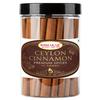 Palitos de Canela Ceylão Verdadeira - Bastões do Sri Lanka, Pote Hermético de PET | Bibhakar Spices