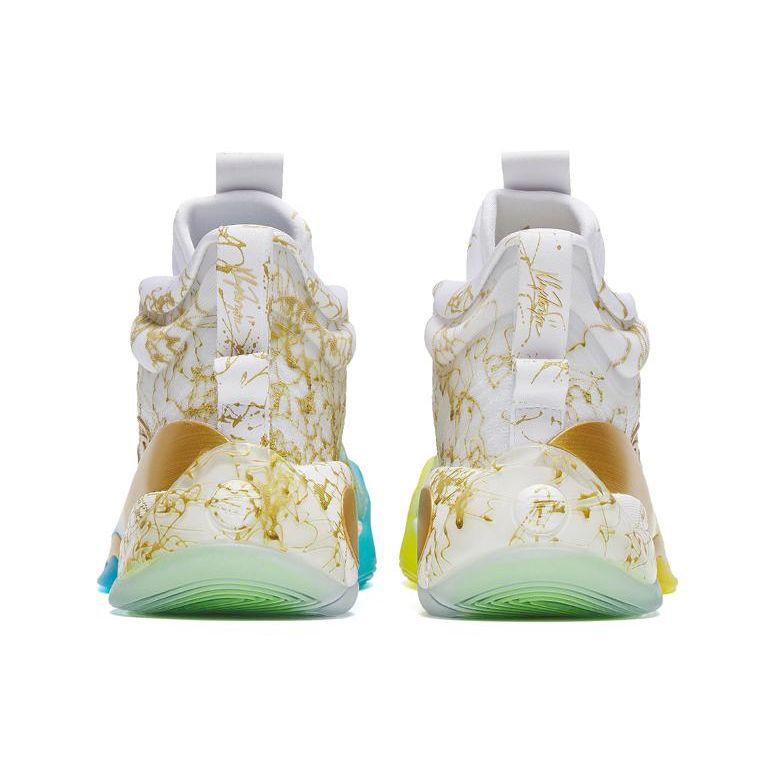 Anta KT7 Pro Gold Ocean Dual Color Shock Absorption Non-Slip Wear-Resistant Mid-Top Basketball Shoes Men Basketball Shoes 112231101S-1