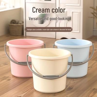 Large Portable Plastic Buckets: Water Storage, Student Laundry, Household Bathing