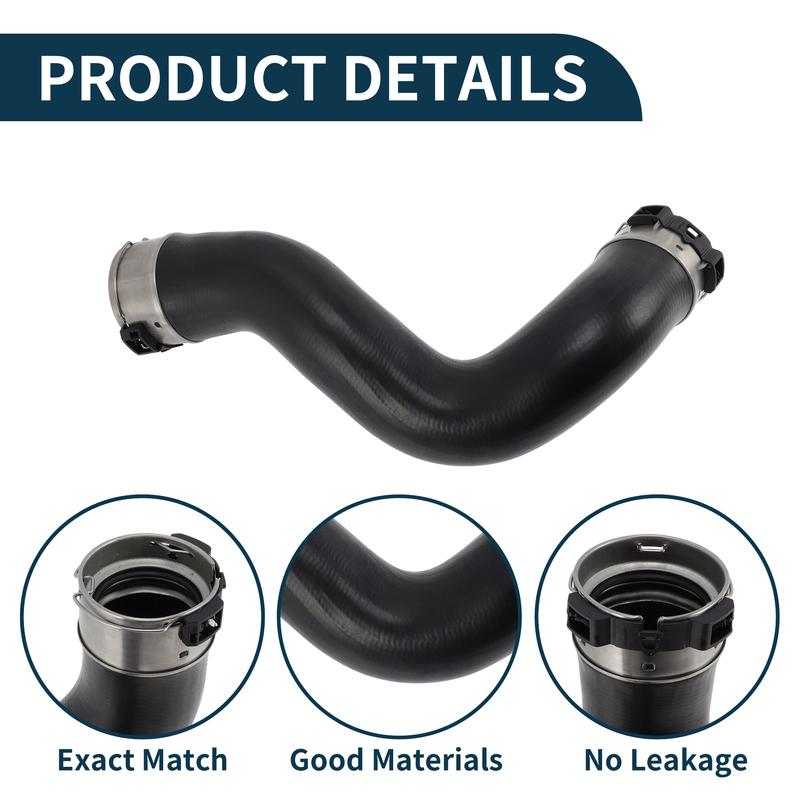 X Autohaux Radiator Hose Heater Hose for Nissan X-Trail (T32) 2014 No.144634BD0A Rubber Intercooler Pipe Black 1 Pc