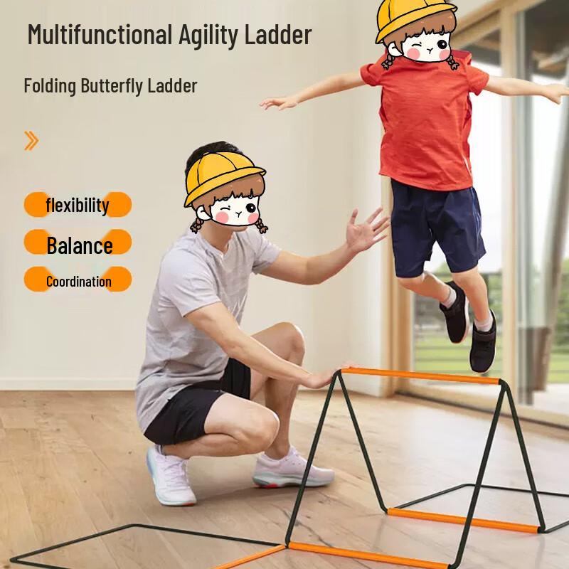Kids Foldable Agility & Hurdle Training Set