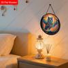 2D Plane Hanging Decorative Signs, Interior Wall or Door Decoration, Garden Decoration, Owl Pattern, Interesting Gifts for Family and Friends