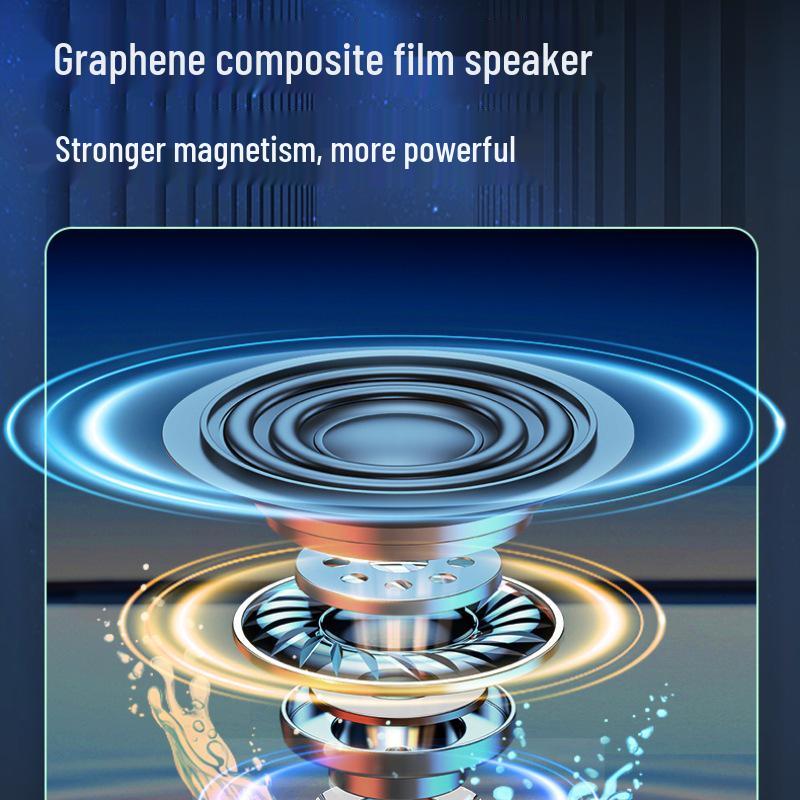 Seven-Color Ambient Light Bluetooth Speaker: Portable Wireless Speaker with Card Slot & Super Bass Subwoofer