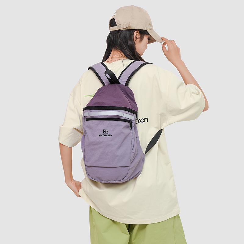 Hiking Mountaineering Bag Color Contrast Student Schoolbag Outdoor Travel Lightweight Backpack