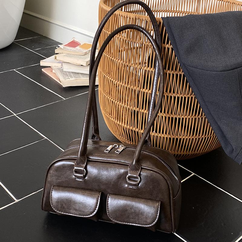 Autumn New Niche Simple Armpit Bag High Value Multi-pocket Casual Shoulder Women's Bag
