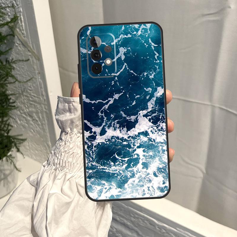 

Blue Ocean Waves Sea Case For Samsung Galaxy A35 A55 A15 A34 A54 A14 A56 A52 A53 A16 A26 A36 A32 A12 A33 A13 A17 Samsung A56