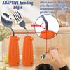 Adaptive Utensils, Weight Utensils for Tremors and Parkinson Patients, Utensil Set Spoon and Fork for Elderly