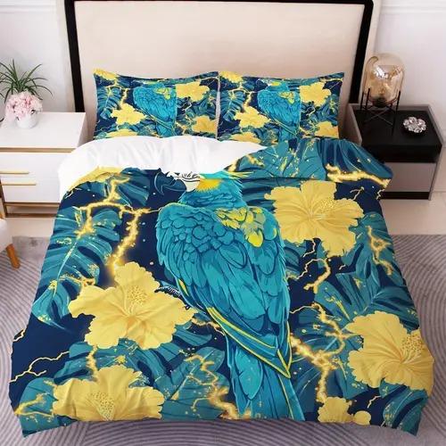 Comforter Toucan Tropical With Toucan Tropical Pattern Suitable For Children Kids And Adults Soft And Breathable