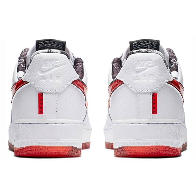 Nike Air Force 1 Low 07 LV8 White Red Sneakers CJ2826-178