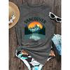 2026 New Vancouver Canada Landscape Print Round Neck Women Sleeveless Casual Soft Vest