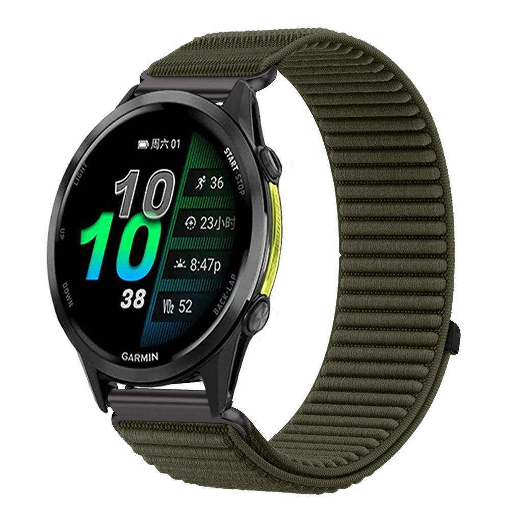 18mm 20mm 22mm Nylon Loop Strap for Garmin Forerunner 970 570 965 955 165 55/Venu 4 45mm 41mm Bracelet for Garmin Vivoactive 6 5
