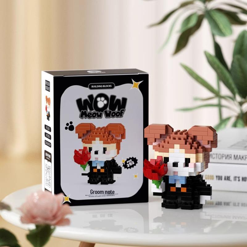 Children's Micro-Particle Building Block Animal Figurines: Creative Assembled Toys for Boys and Girls