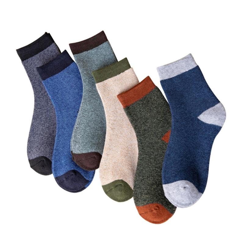 Boot Socks for Men Cushions Socks Thick Geothermal Sock Warm Winter Ankle Socks Casual Cosy Crew Socks Hiking Cosy Socks