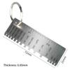 Stainless Steel Gauges 1.0 X 2.8 Inches Single Sided Gauges For Wood Iron Steel Leather Measuring Tool Parts