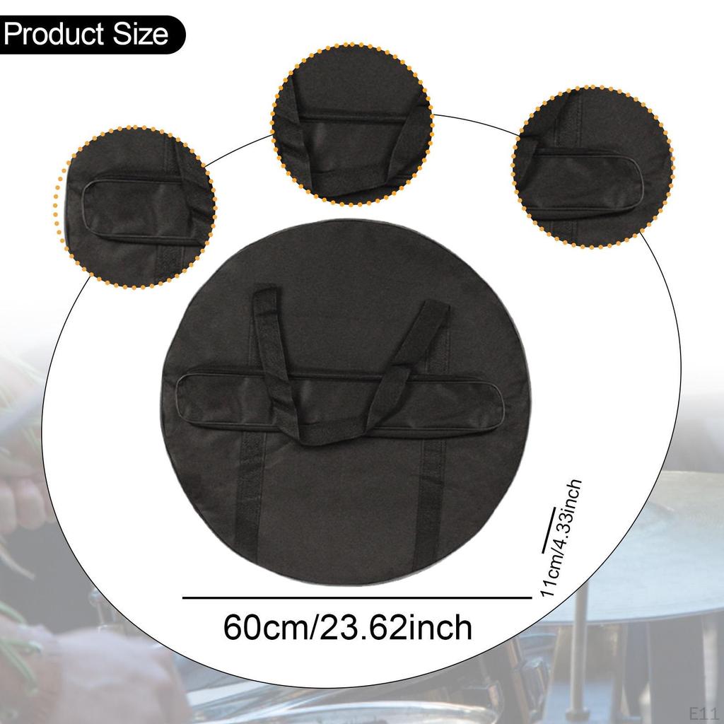 Cymbal Bag Carry Case Side Pocket Storage Gong for Stage Show Concert Live