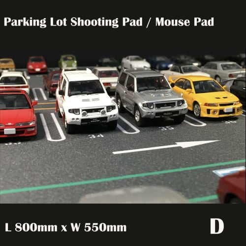 1/64 Scale Parking Lot Mat Model Car Scene Display Large Garage Toy Mouse Pad Size D