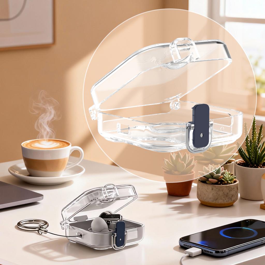 Anti-Scratch Earphone Protective Case For Nothing Ear (3) Bluetooth-compatible Earbuds Protective Cover with Carabiner Case