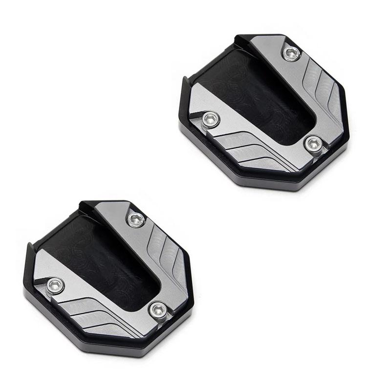 1/2pcs Motorcycle Bike Parking Kickstand Extender Foot Side Stand Pad Support Plate Motorbike Accessories