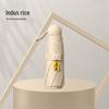 Compact 5-Fold Dual-Use Umbrella: UV Protection & Water Resistant Mini with Black Lining