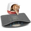 Cat Litter Trapping Mat Heavy Duty Waterproof 2 Layer Non Slip Washable Pet Floor Protector Litter Box Sand Stopper