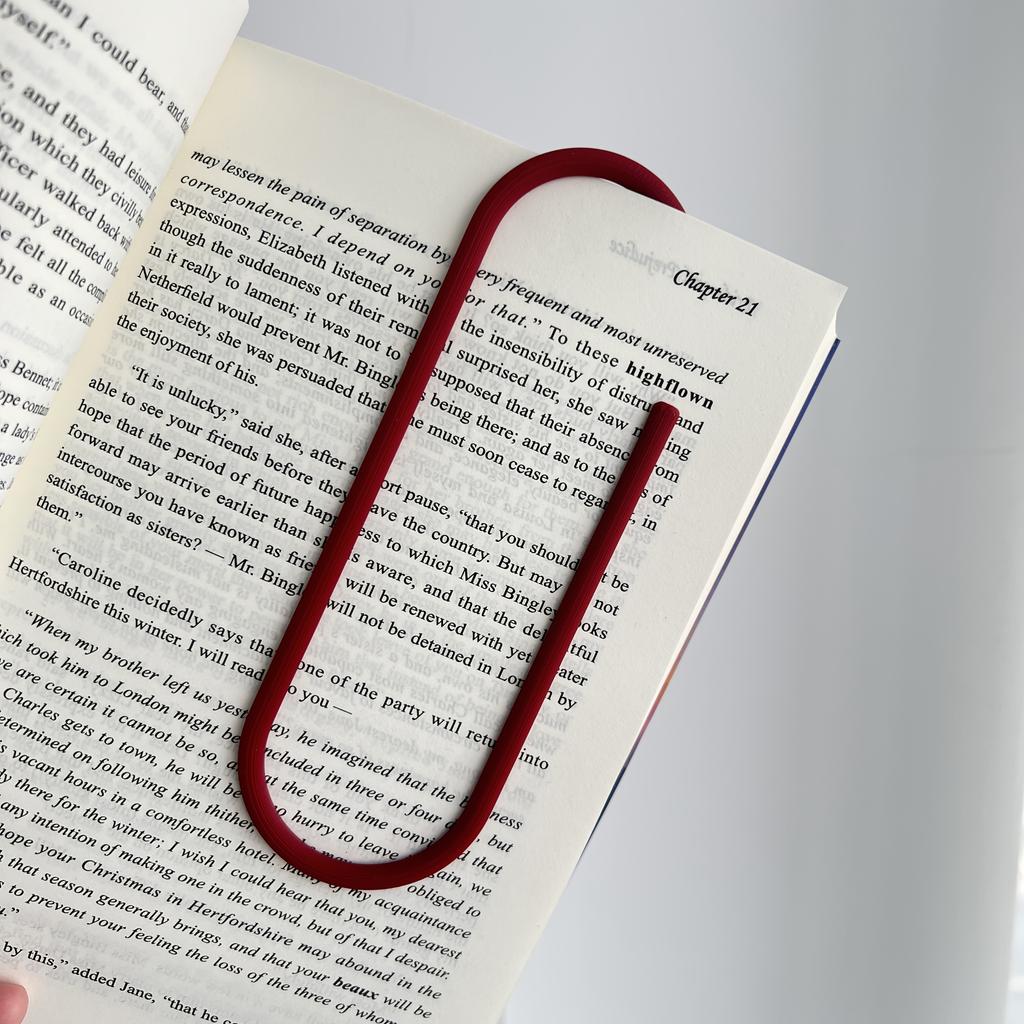 Enormous Paperclip Bookmarks Measuring 5.71 inch Made of Plastic Perfect for Book Lovers Students And Office Supplies