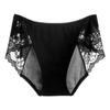 Women Menstrual Panties Lace Solid Color Plus Size Butt-lifted Mid Waist Seamless Elastic Period Leakproof Briefs Underpants Fem
