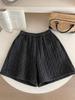 Korean Style High-Waisted Women's A-Line Bootcut Shorts - Winter 2026