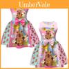 Vestito Ragazza Capibara con Fiocco a Farfalla per Festa Primavera Autunno Bambini