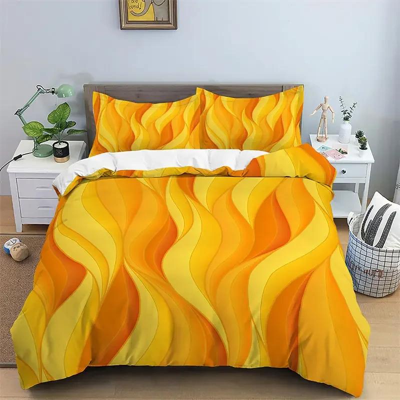 3D Geometric Duvet Cover Luxury Abstract Pattern Bedding Set Full King For Girls Boys Teens Bedroom Decor Microfiber Quilt Cover