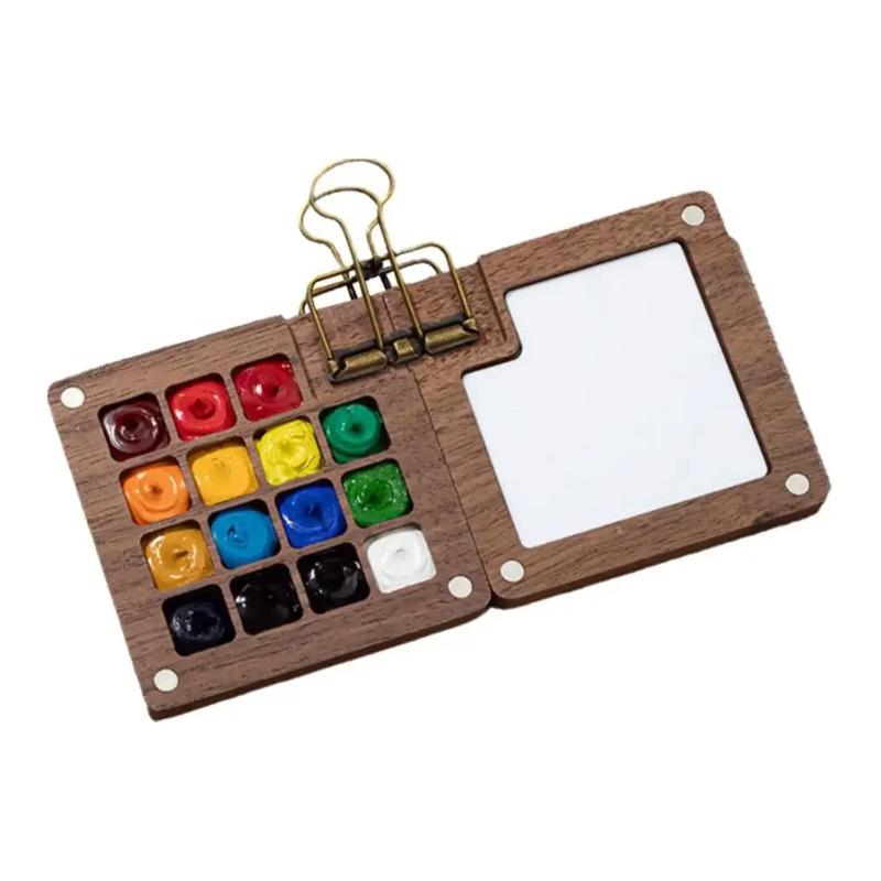 

Portable Sketchbook Color Palette, Mini Travel Watercolor Painting Box (no Paint) Convenient, Practical and Easy To Carry