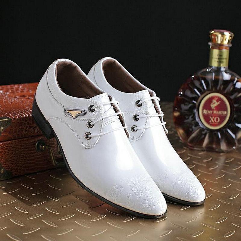 Herrenmode Hochzeitsschuhe Spitzschuh Kleiderschuhe Herren Lackschuhe Businessschuhe Schnürer Flats 756