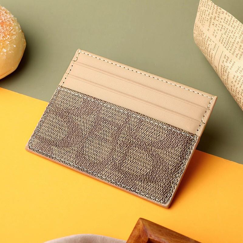 Slim PU Leather Card Holder Men Women Minimalist Wallet Compact ID Credit Case Portable Organizer