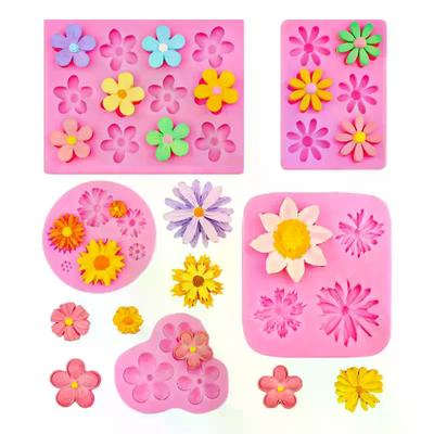 Mini Rose Kamelienblüte Silikon Sugarcraft Form Keks Cupcake Schokolade Backform Fondant Kuchen Dekorationswerkzeuge