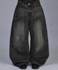 SCALLYWAG Front Pocket Parachute Washed Denim Pants [Black]