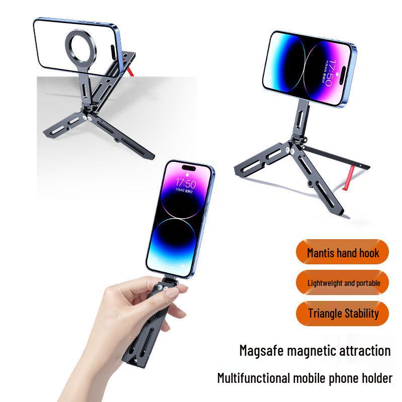 2026 Aluminum Alloy Magsafe Tripod Phone Holder - High-grade, New Style