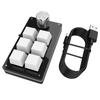 6 Key 1 Knob One Handed Mechanical Gaming Keyboard Hotswap RGB Mini Mechanical BT Keyboard Mechanical Macropad for Office Gaming