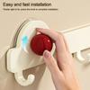 Plastic Bathroom Towel Holder Single Row Suction Cup Clothes Hanger Hook Simply Storage Convenient Coat Rack