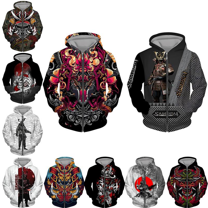 Sudadera con capucha zip Samurai Impresión 3D Chaqueta de ropa deportiva  para hombres Oversize Top Sudadera con capucha de gran tamaño comprar a  buen precio — entrega gratuita, reseñas reales con fotos —