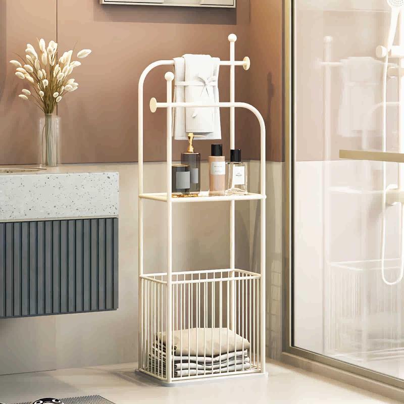 TLXT Movable Bathtub & Washstand Storage Rack