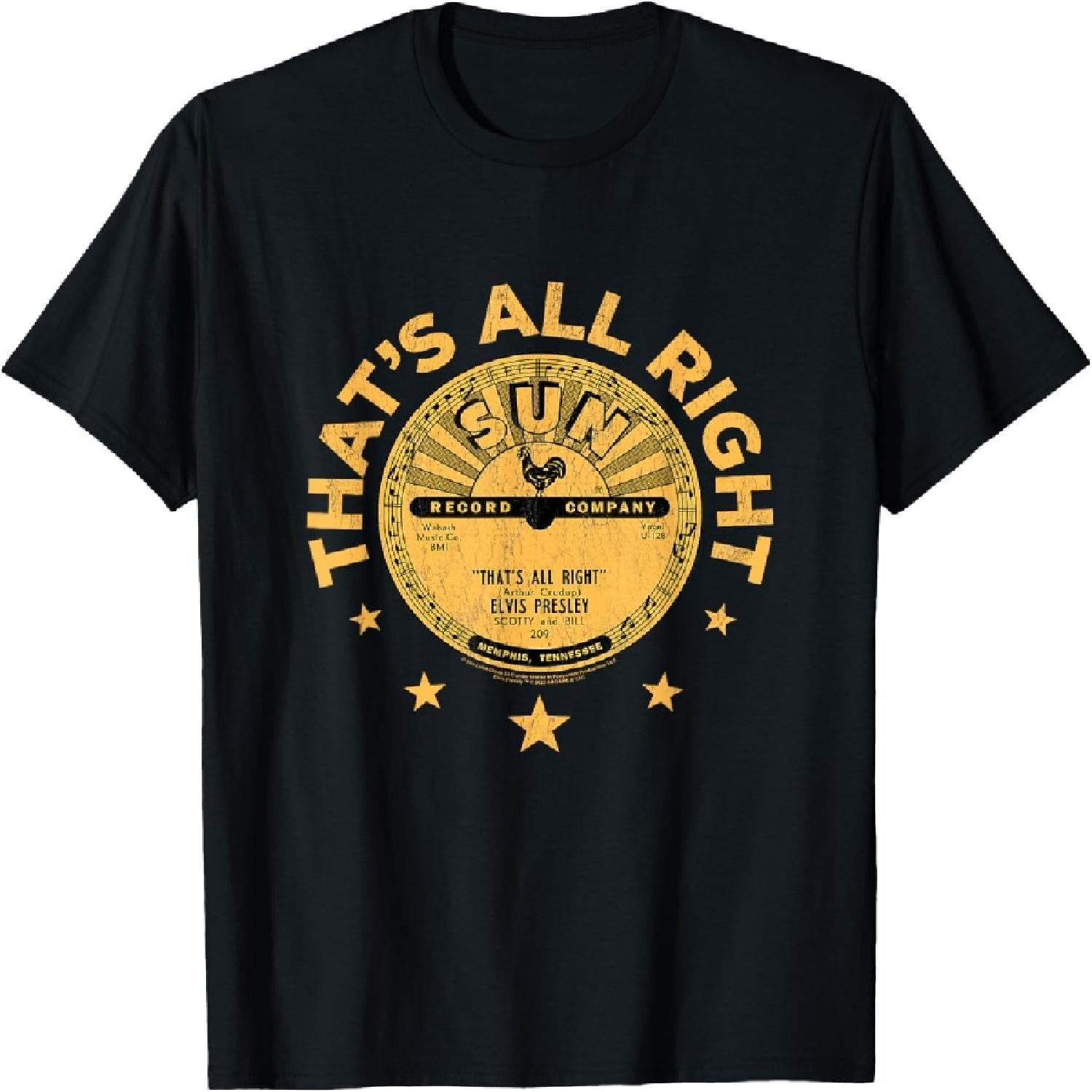 Sun Records Elvis Presley Thats All Right T-Shirt S