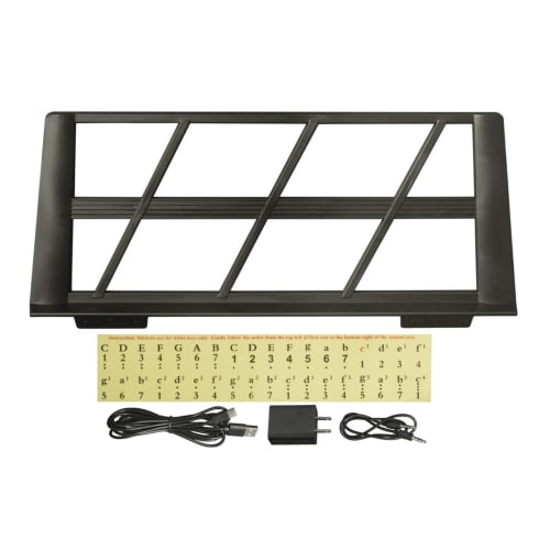 Tokyo Deco 61-Key Portable Digital Piano with Illuminated Keyboard, 200 Tones, 200 Rhythms, 70 Demo Songs, LED Display, Auto-Accompaniment, Practice M